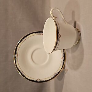 NEW Royal Doulton Rhodes H 5099 Footed Cup & Saucer